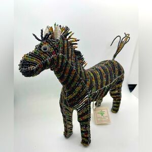 Grass Roots‎ Handcrafted Beaded wire Horse Sculpture